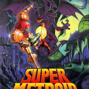 Super Metroid Samus SNES Poster