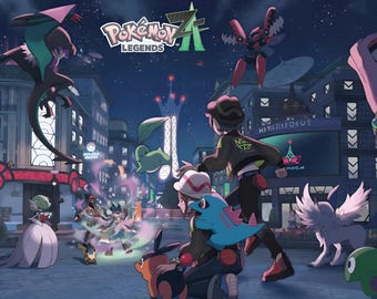 Poster d'art Pokémon Champions de A à Z