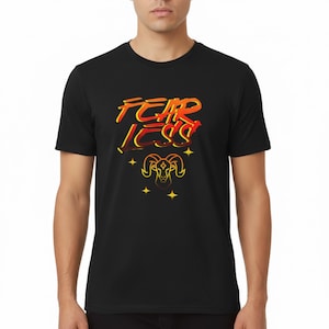 Camiseta gráfica Aries Fearless, camiseta atrevida del zodíaco astrológico, ropa del horóscopo del signo de fuego