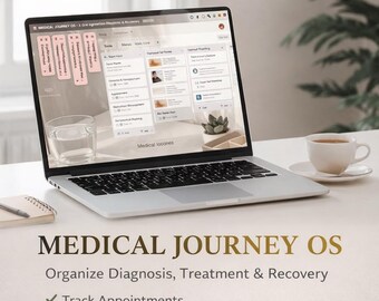 Medical Organizer for Diagnosis & Surgery | Treatment Tracker | Caregiver Planner | Recovery Planner | Trello Medical Management System