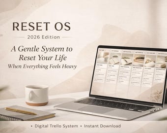 Weekly Reset Planner for Busy Moms | Home & Life Organization Trello Template to Reduce Overwhelm