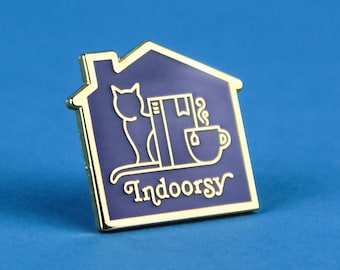 Indoorsy Enamel Lapel Pin
