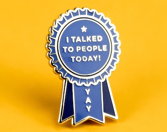 Introvert Award Enamel Lapel Pin