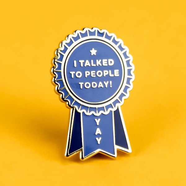 Introvert Award Enamel Lapel Pin