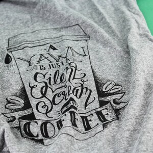Scream for Coffee V-neck T-shirt image 2