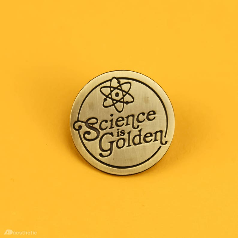 Science is Golden Lapel Pin image 1