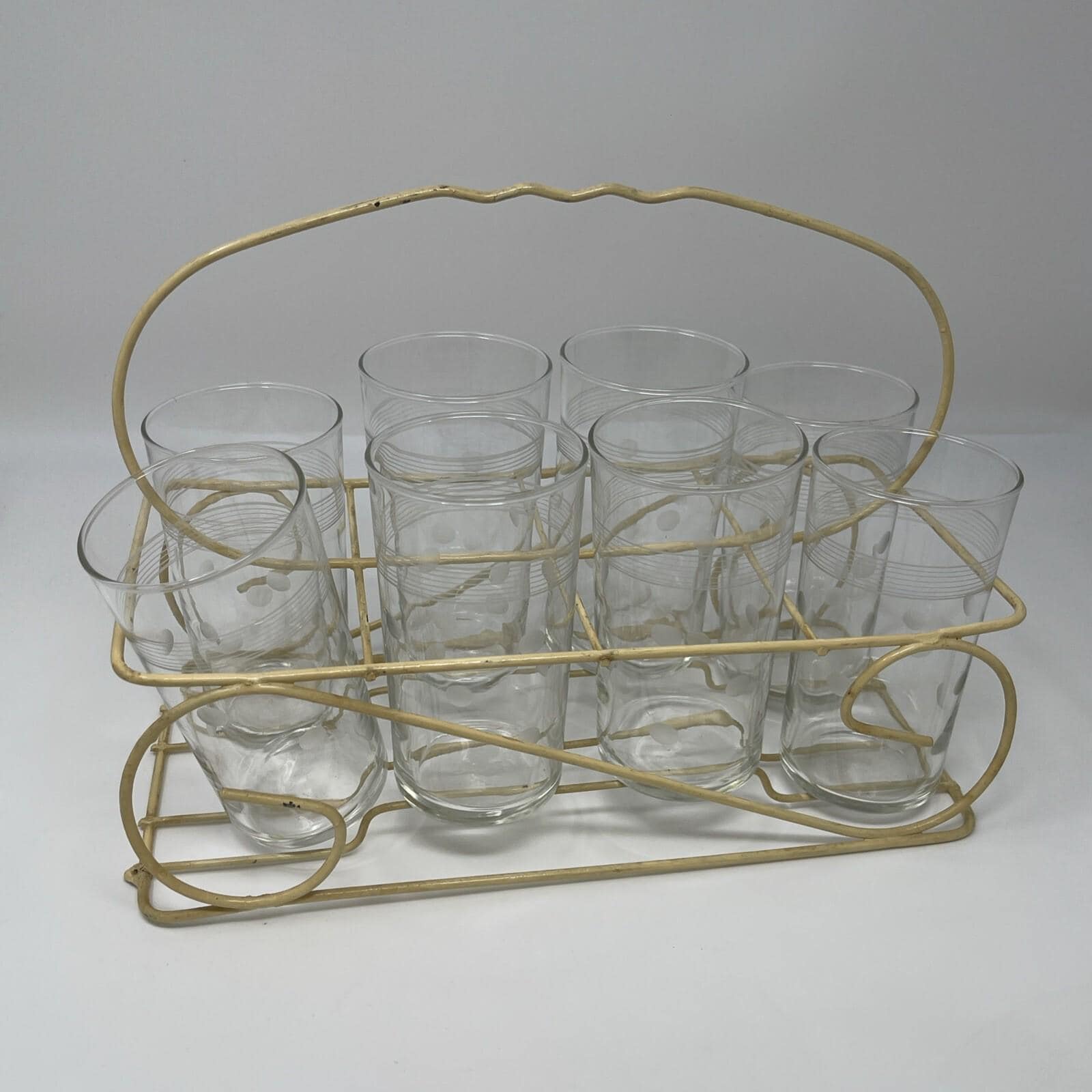 Mid Century Glassware Caddy - Etsy