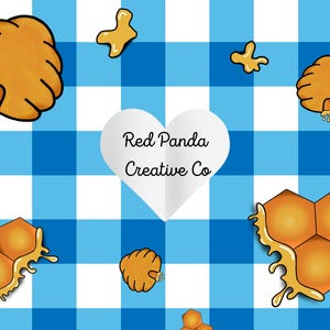 Hand drawn Honeycomb Seamless Pattern, Picnic Repeat File (JPeg Download)