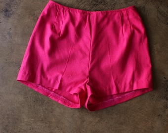 1960's Pink Shorts , Vintage Women's Extra Small Hot Pants