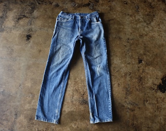 Vintage Distressed Jean's , Lee Medium Wash Denim- 32 x 31