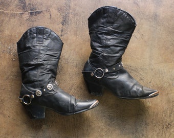 long tip cowboy boots