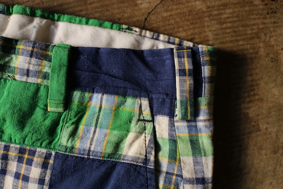 1970's Patchwork Plaid pants / Vintage Pants by M… - image 5