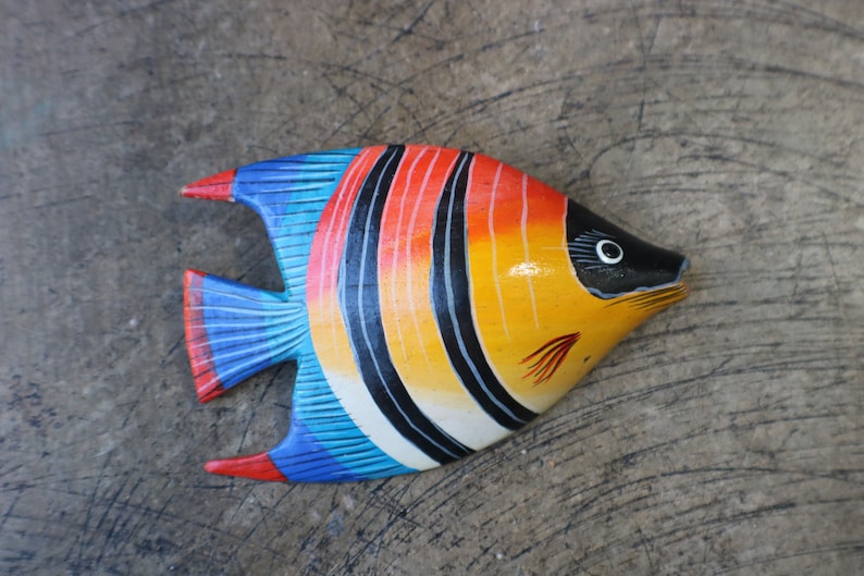 Tropical Fish BROOCH Southwest Jewelry Large Vintage Mexican Pin