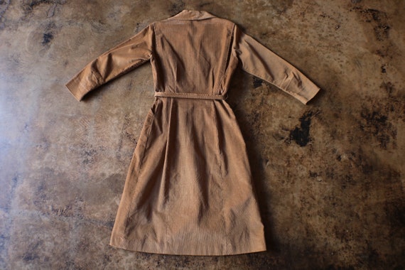 70's Western Dress / Vintage Corduroy Dress with … - image 6