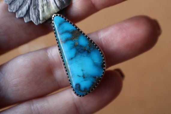 Sterling Turquoise NECKLACE/ Southwest Headdress … - image 5