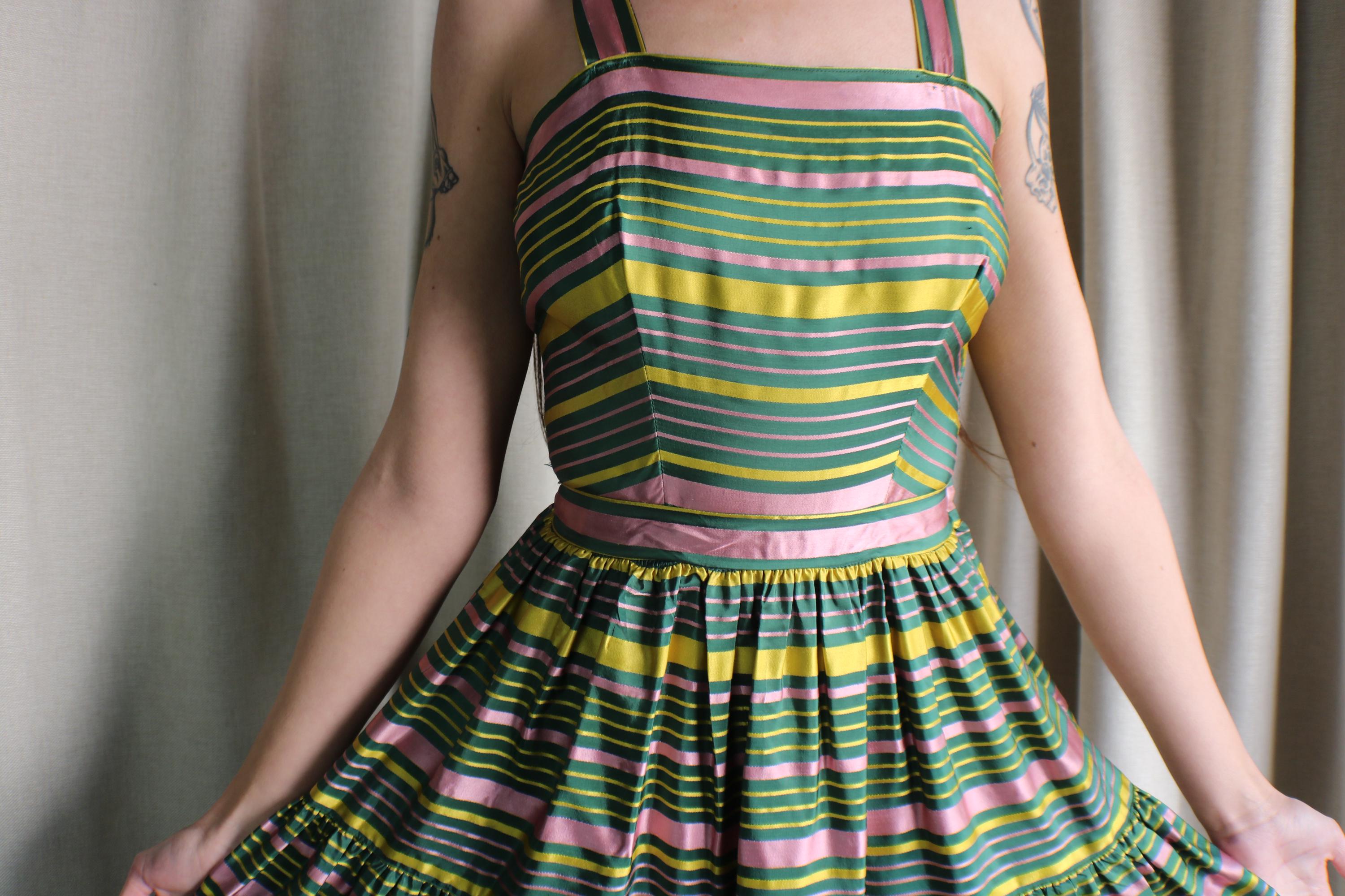 Vintage 1940s Green Gown - Etsy