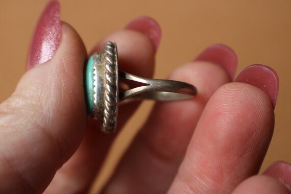 Vintage Turquoise Ring /Simple Southwest Jewelry … - image 4