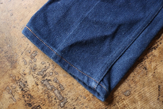 Vintage 70's High Waist Jeans , Dark Wash Wrangle… - image 4