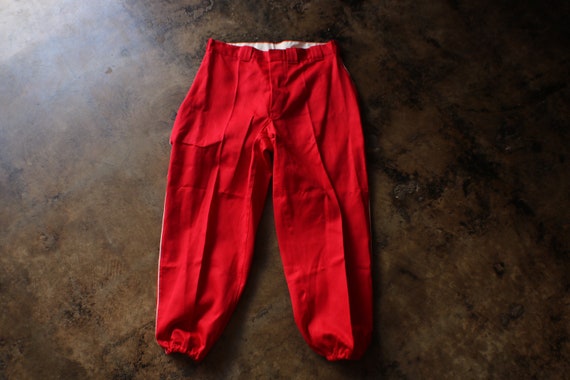 1950's Red Pants , Vintage Sportwear , Men's Base… - image 1