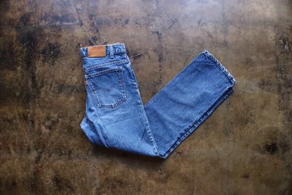 Vintage 80's Levis 532 Jeans/ Vintage Medium Wash Orange - Etsy