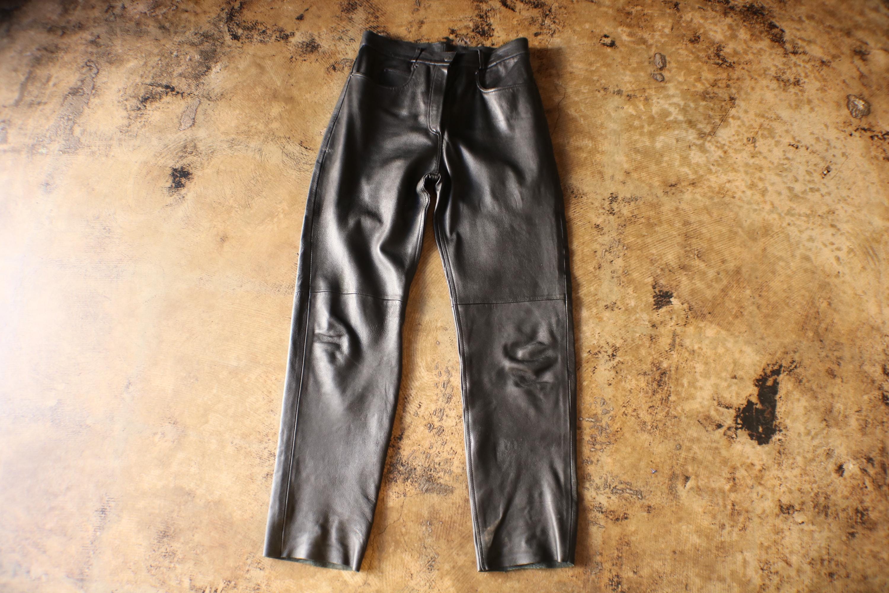 90s Leather Pants - Etsy