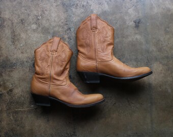 Mezcalero Men’s Tan Exotic Leather Western Cowboy‎ Boots Full Grain Handmade 8.5 Mezcalero Boots In Men main image 3