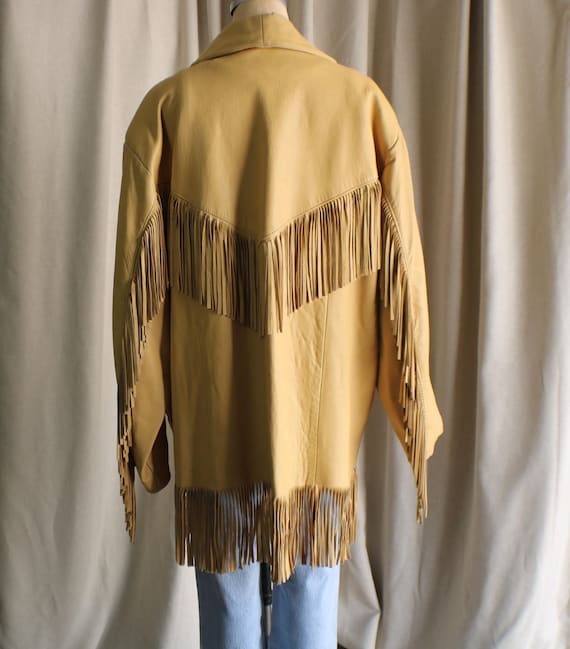 Fringed Leather JACKET , Double D Large Western C… - image 6
