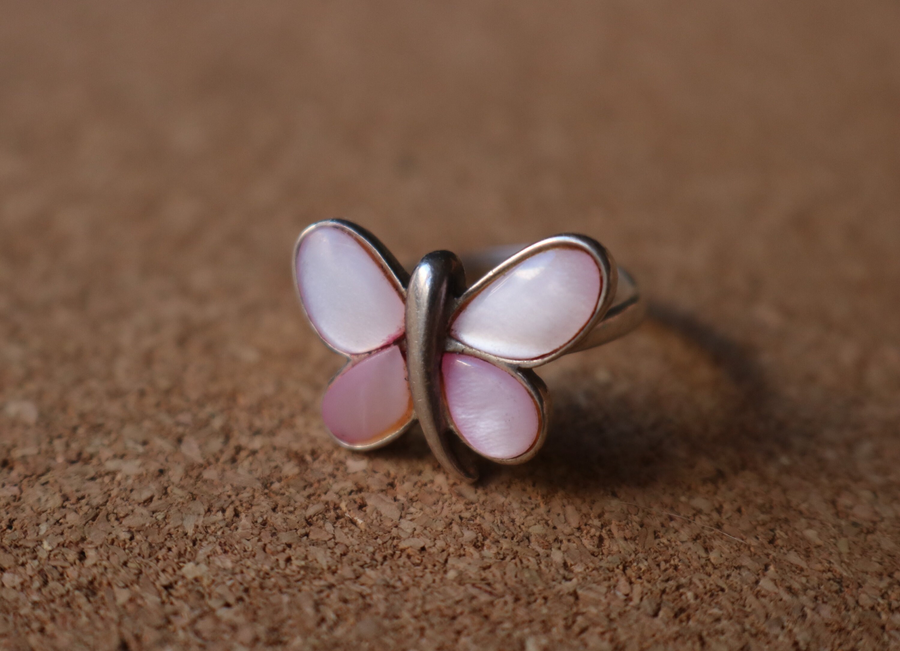 Butterfly Ring / Sterling Pink Mother 