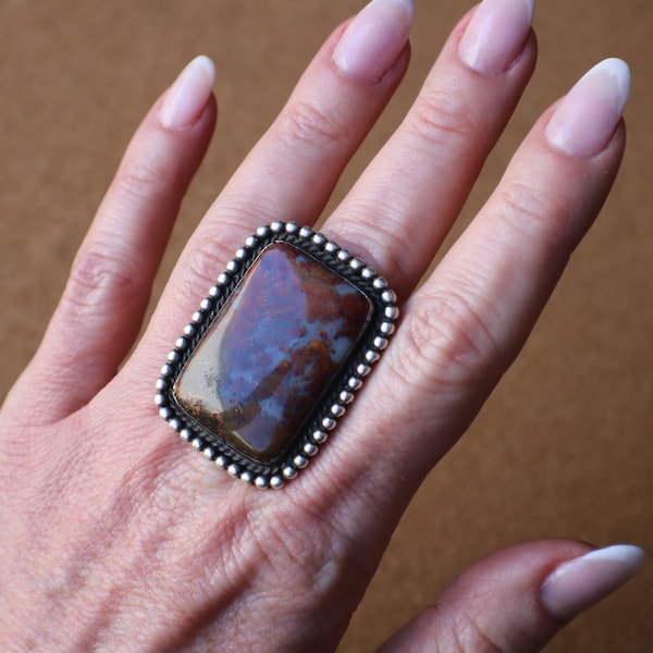 Petrified Wood Ring - Etsy