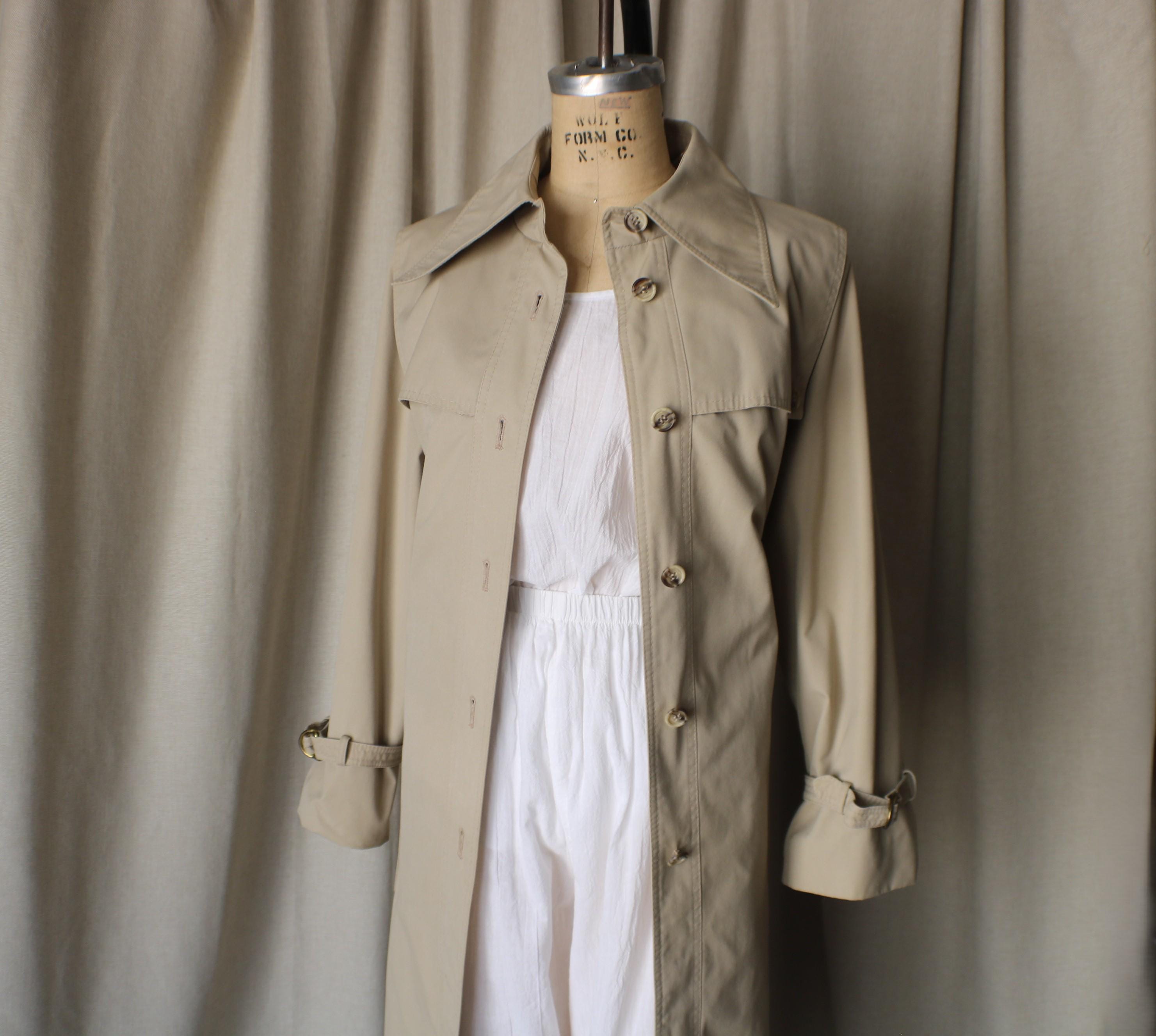 Khaki Trench Coat Vintage - Etsy