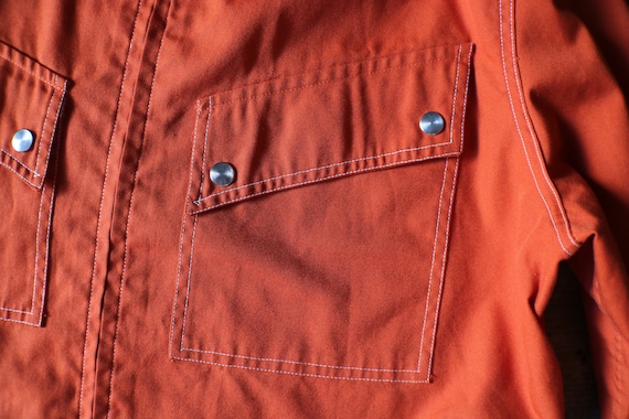 70's Men's Orange Jacket / Men's Mod Light Weight… - image 2