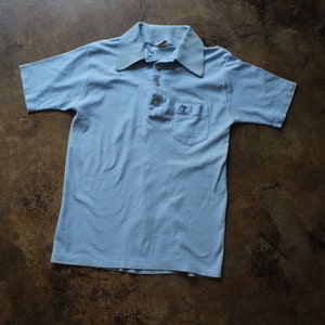 Vintage Men&#39;s Polo / Blue Sportwear Shirt / Men&#39;s Medium
