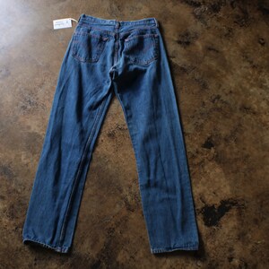 Levis 501 Jeans, 90's Dark Wash DENIM , Levis Red Stitch Denim 31 x 34 image 6