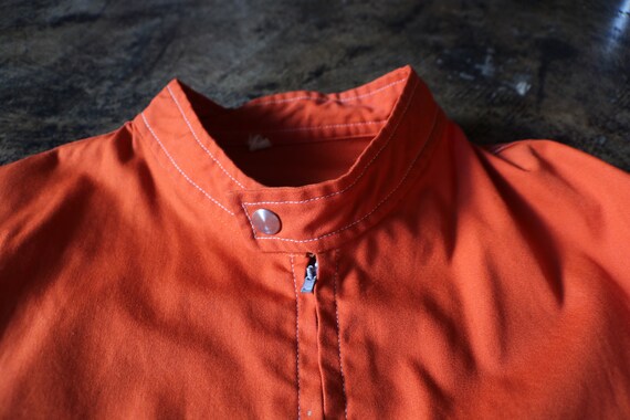 70's Men's Orange Jacket / Men's Mod Light Weight… - image 4