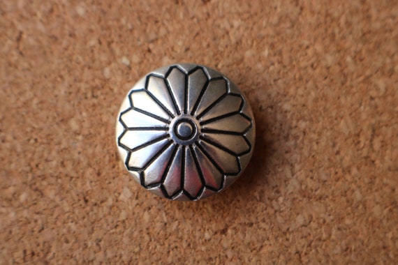 Southwest Button Covers / Sterling Silver Cover f… - image 1
