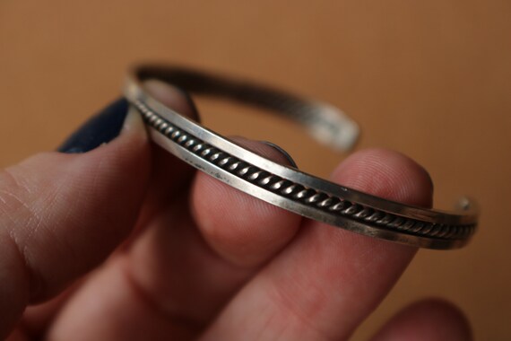 Sterling Coil Cuff / Navajo Style Silver Bracelet… - image 3