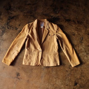Vintage Corduroy Blazer / Women&#39;s Fall Blazer / Tan Jacket