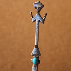 Sterling Turquoise Letter Opener / Don Platero Mudhead  / Vintage Southwestern Collectible