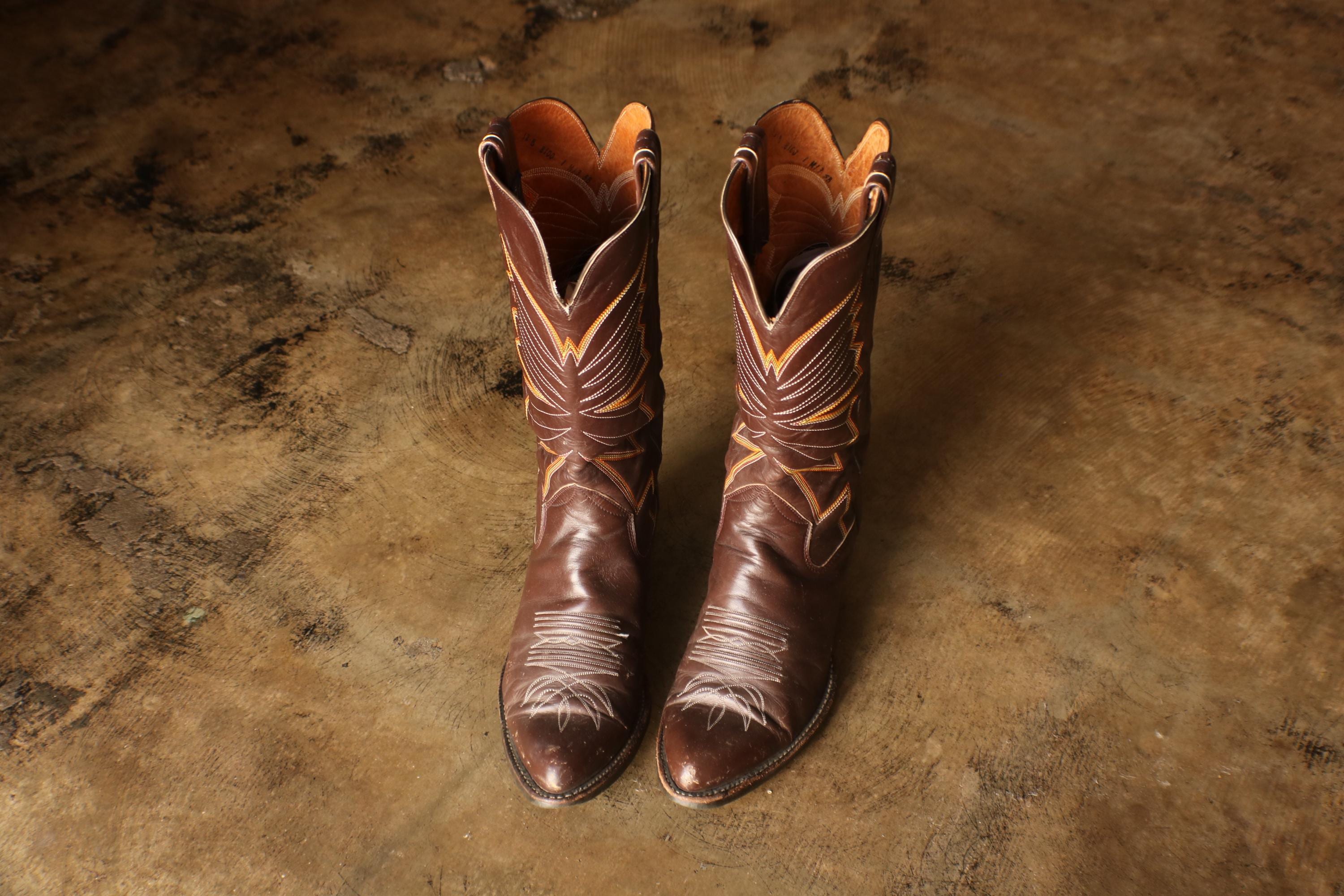 Vintage Eagle Cowboy Boots - Etsy