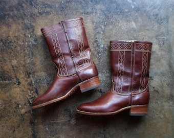 Vintage Tan Suede Roughout RED WING 2965 Hawthorne Abilene Leather