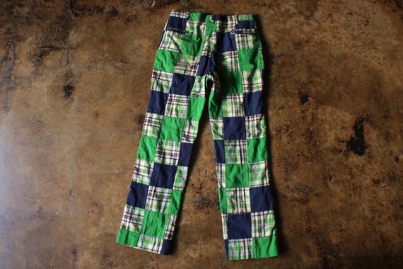 1970's Patchwork Plaid pants / Vintage Pants by M… - image 7