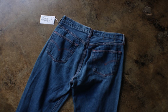 Levis 501 Jeans, 90's Dark Wash DENIM , Levis Red… - image 7