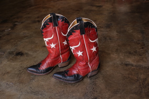 6 1/2 Women's Rocket Buster Boots / Red 