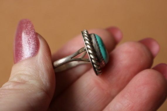 Vintage Turquoise Ring /Simple Southwest Jewelry … - image 6