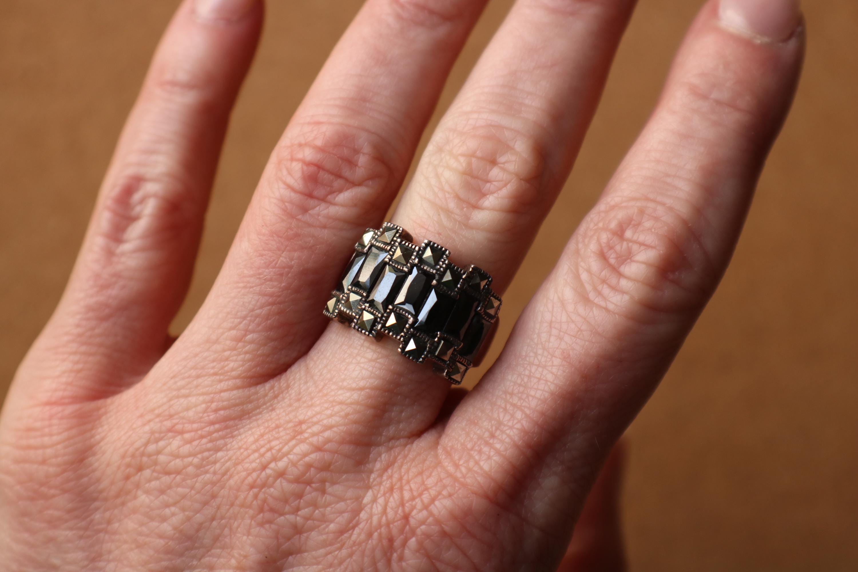 ヴィンテージ マーカサイト リング / アンティーク スタイル