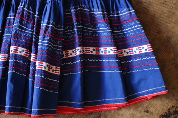 Patio Skirt Extra Large / Vintage Patriotic Circl… - image 2
