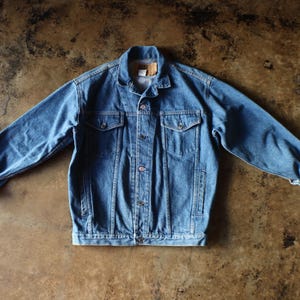 Vintage Men&#39;s Denim Jacket / 80&#39;s Jean Jacket / Men&#39;s Small