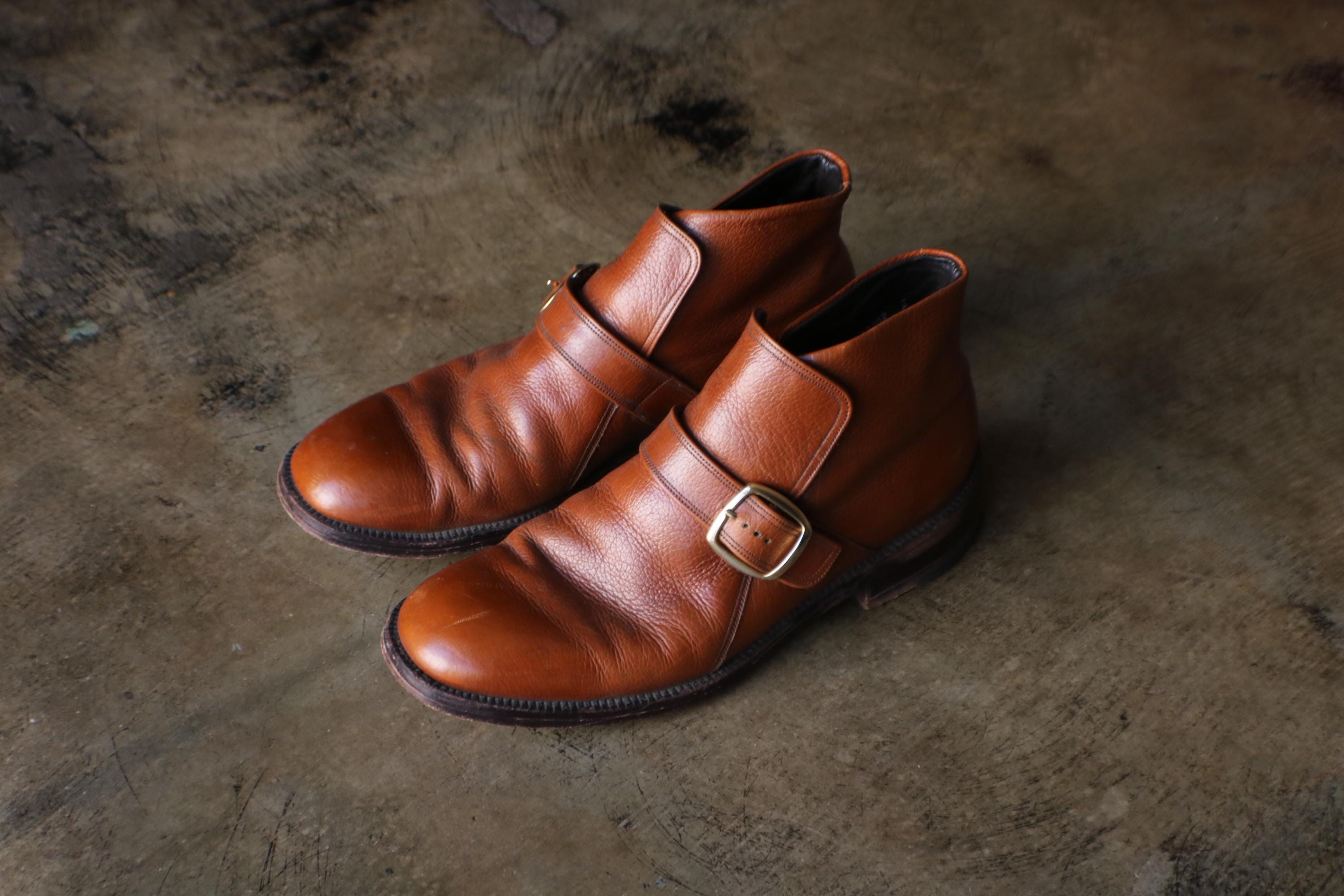 Vintage Men Burgundy Shoes By Florsheim Size 9.5D/Men Designer Shoes/Men Buckle Vintage Florsheim - Etsy main image 4