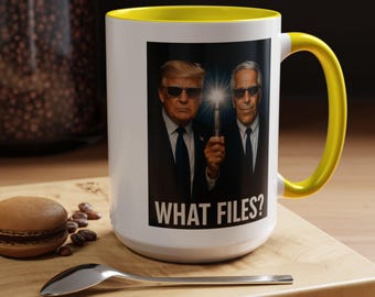 Epstein Trump Men in Black Zapper Mug | Funny Conspiracy Coffee Mug