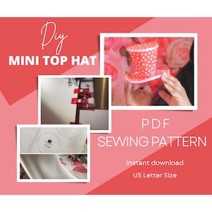 DIY Cosplay Mini Top Hat Sewing Pattern